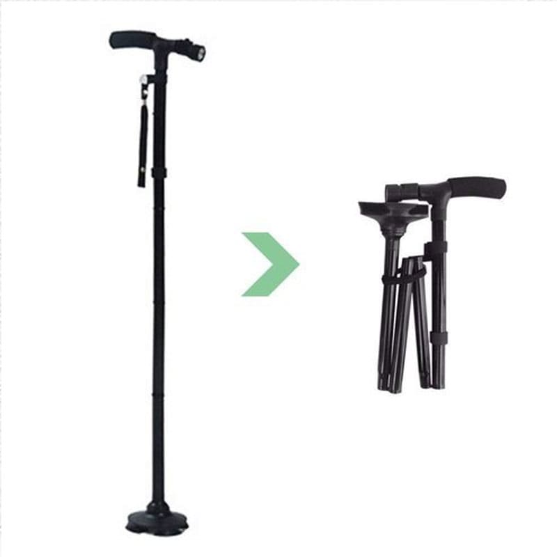 High Quality Foldable Walking Stick With LED Light